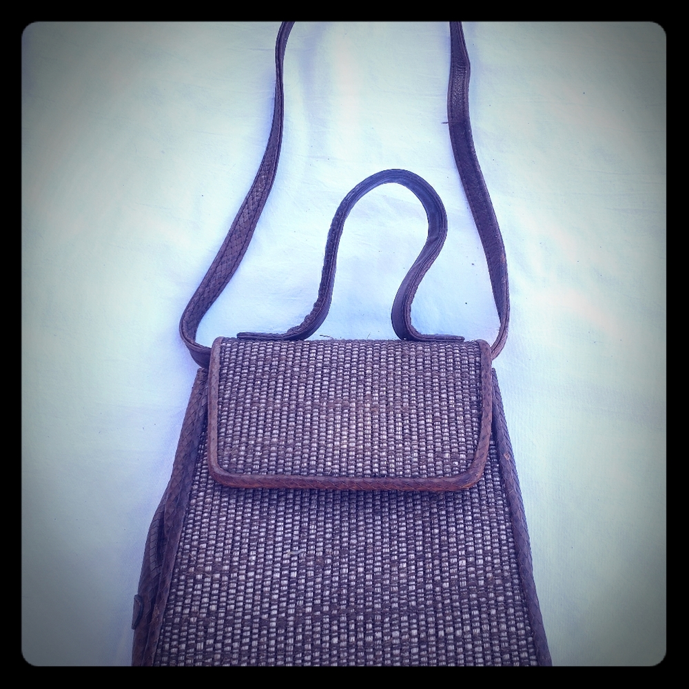 Wicker Hand-Woven Purse